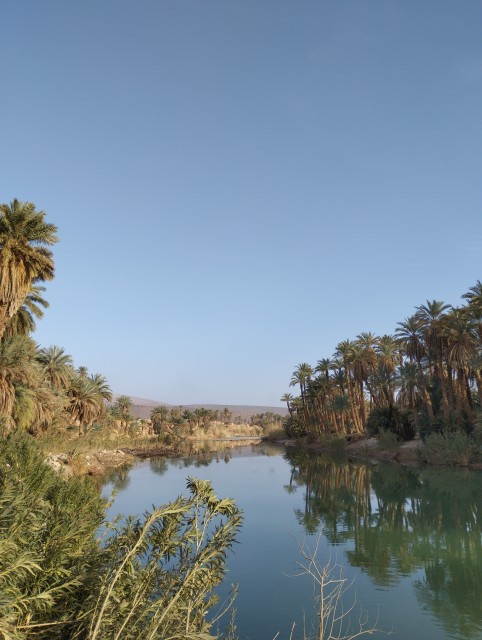 L'oued a l'endroit le plus large