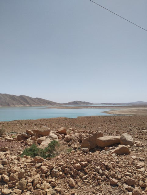 Le barrage au Nord d'Errachidia