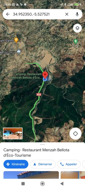 Points GPS camping Menza Bellota