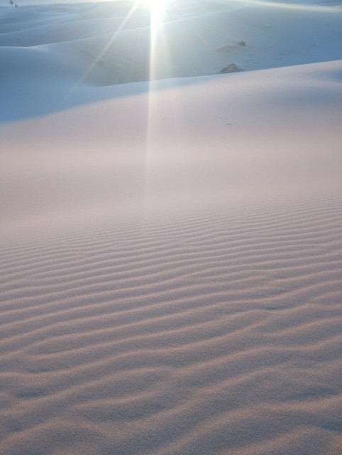 Jeux de lumière dans le sable et grande dune (là aussi ,ou l'inverse ...)