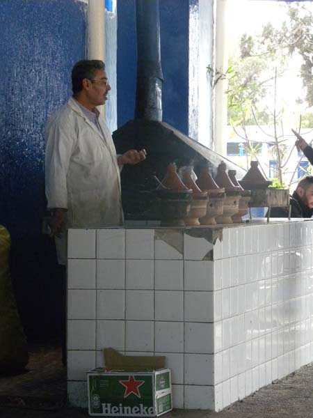 Préparation de la tajine