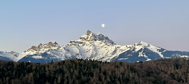 Les Dents du Midi   Vue depuis notre chalet