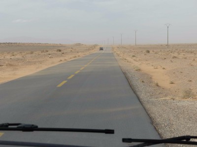 Tempête de sable en arrivant sur Goulmina