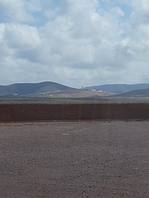 la vue du camping-car, beau mais trop désert